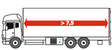 Длина фургона: свыше 7,5 метров
